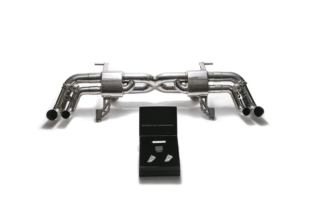 Audi R8 V8 (Mk1) with an Armytrix exhaust, photo 3 of 9