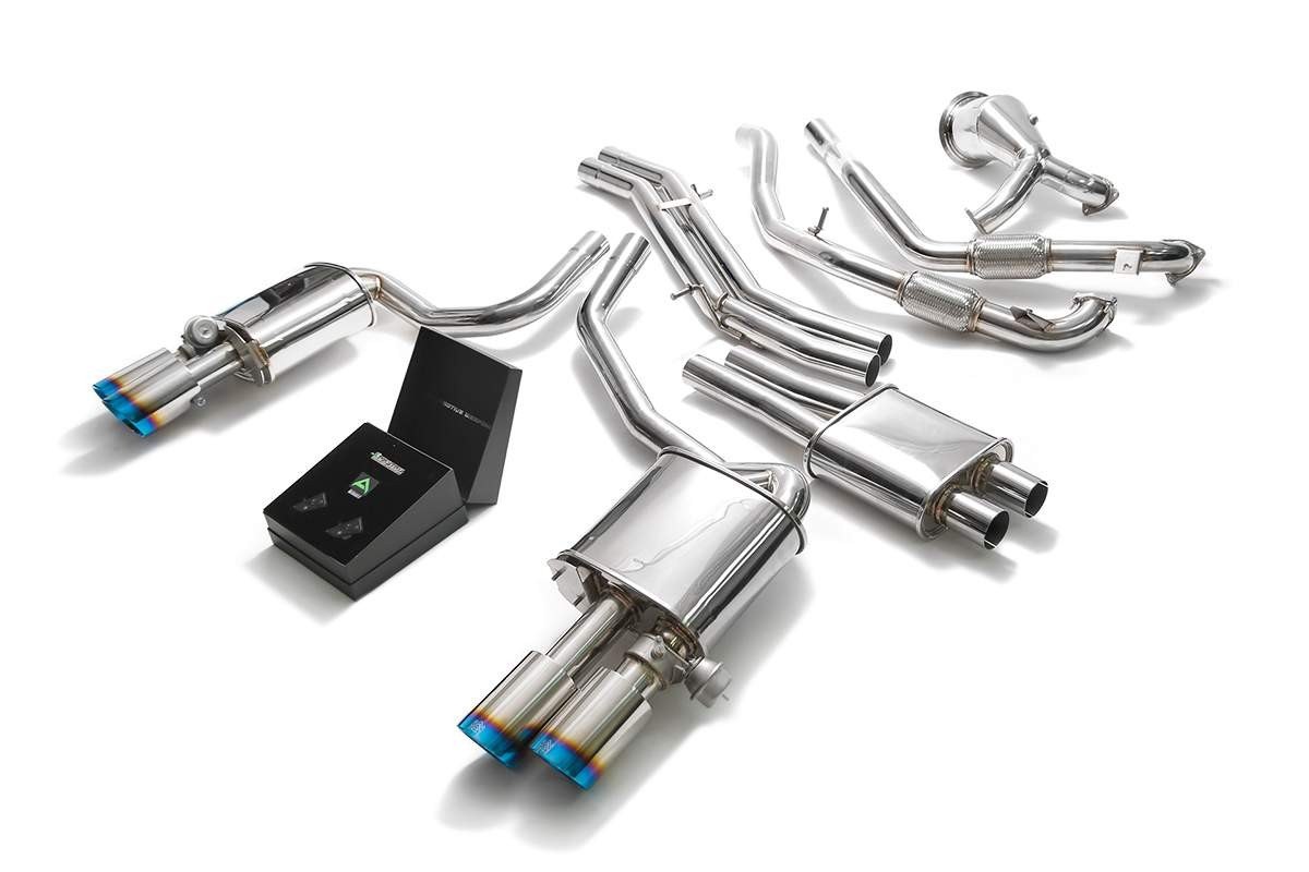 Audi S4 / S5 (B9) with an Armytrix exhaust, photo 3 of 13
