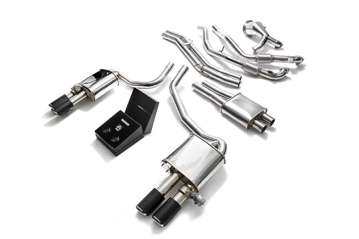 Audi S4 / S5 (B9) with an Armytrix exhaust, photo 5 of 13