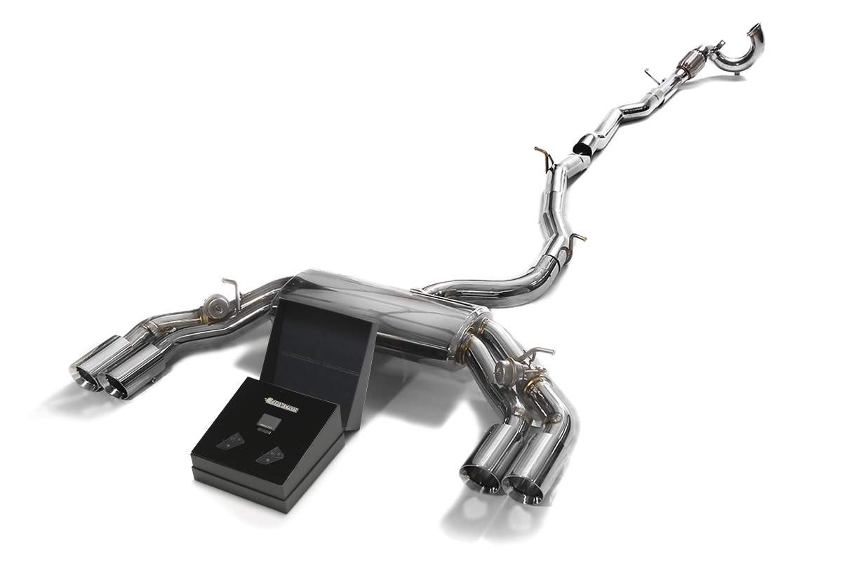 Audi TTS (8S) with an Armytrix exhaust, photo 3 of 12